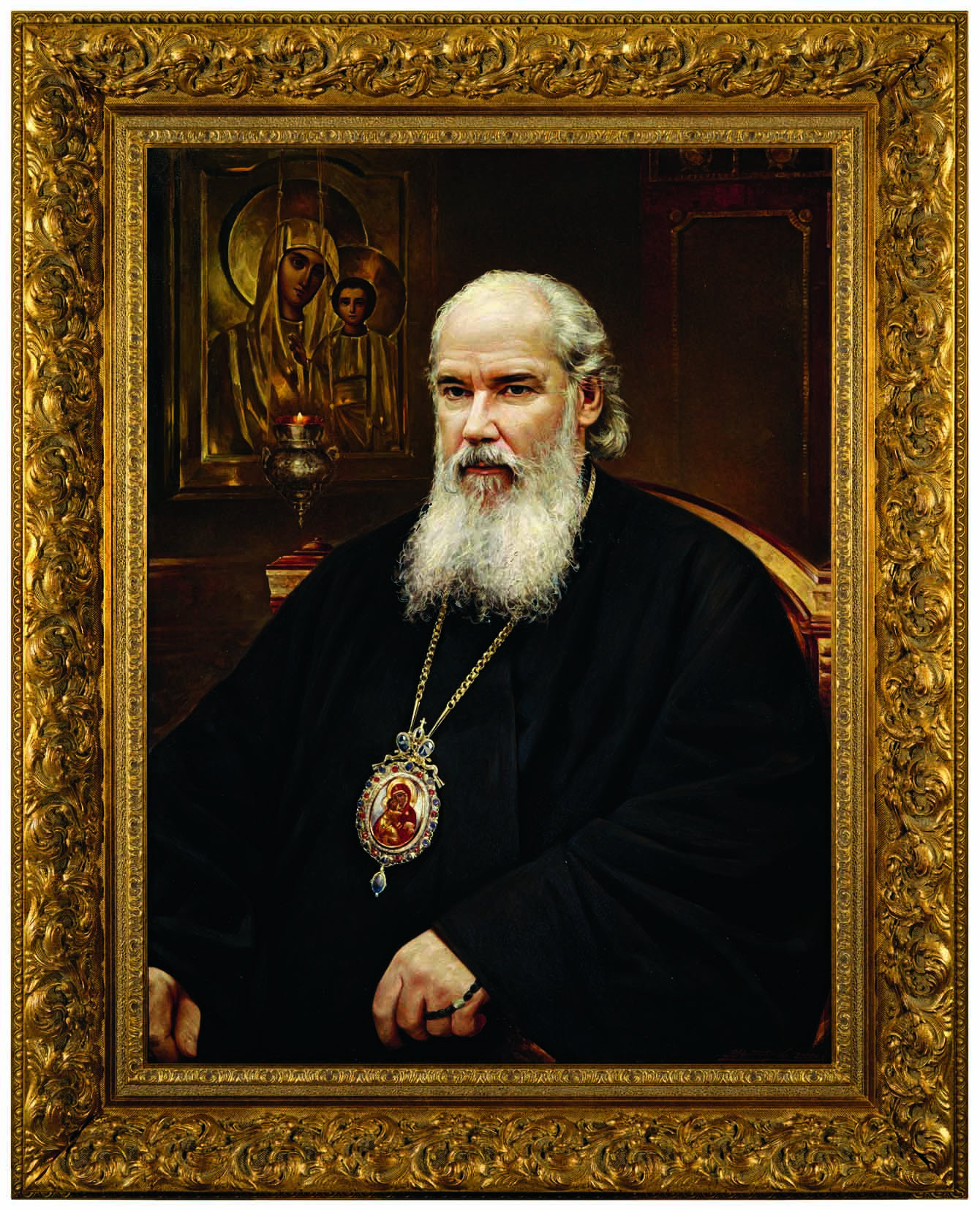 Portrait of Alexis II, the Patriarch of Moscow and All of  Russia