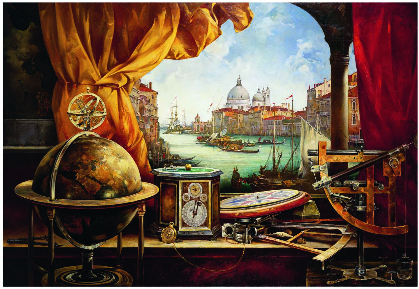 Still life with Nautical Instruments