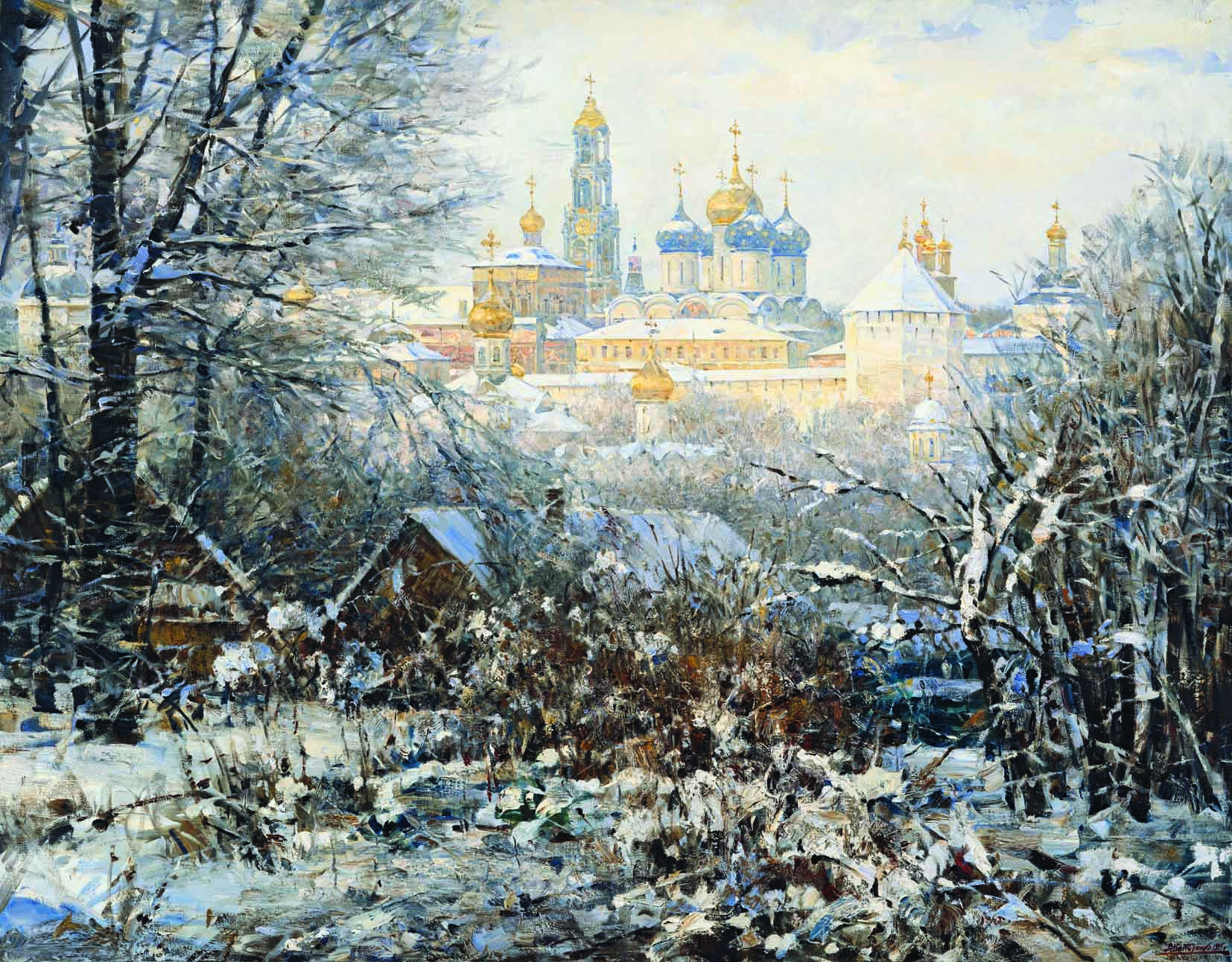 The Seasons. Winter in the Holy Trinity St. Sergius Lavra